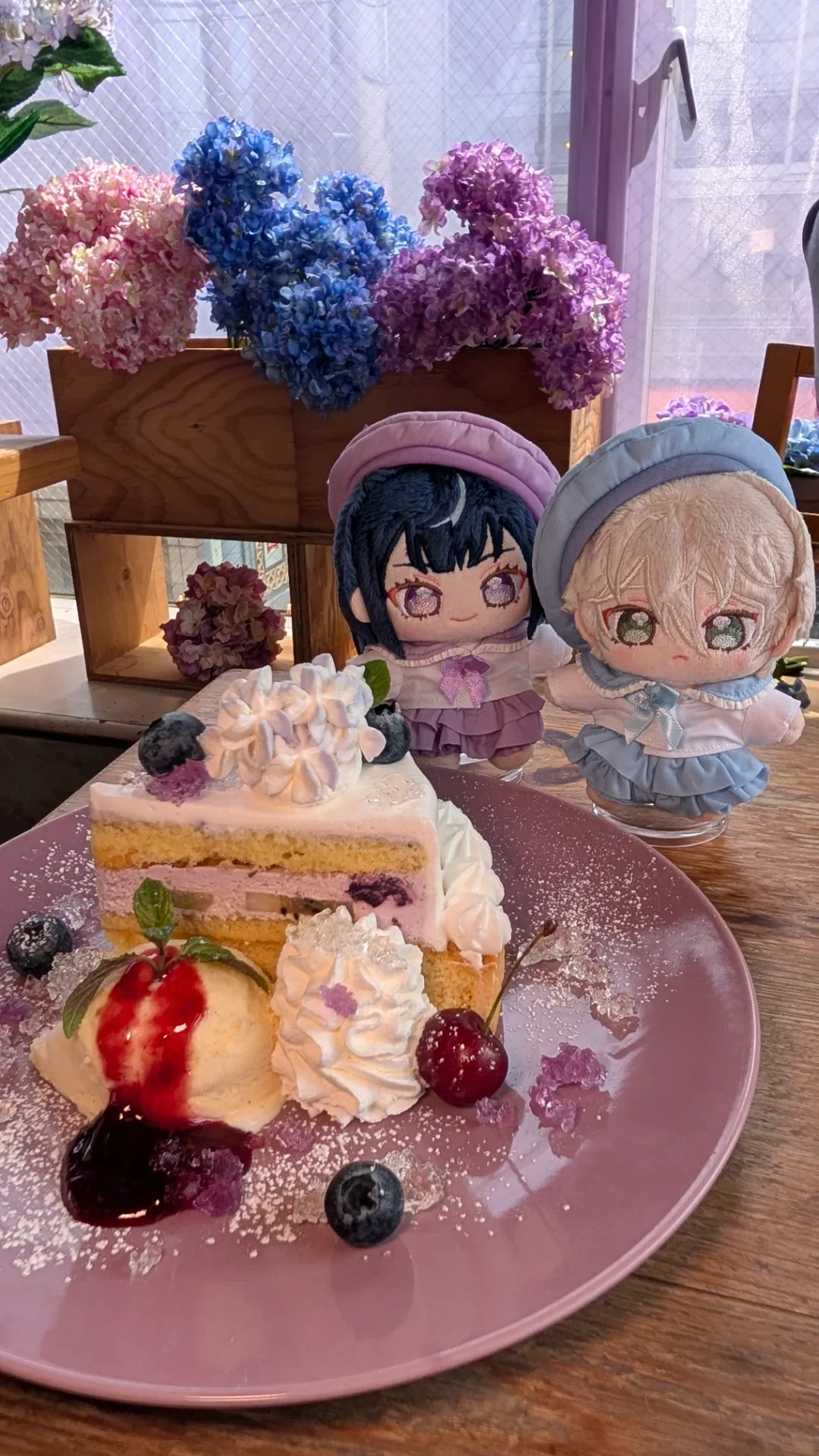 お花のクリームデコレーション