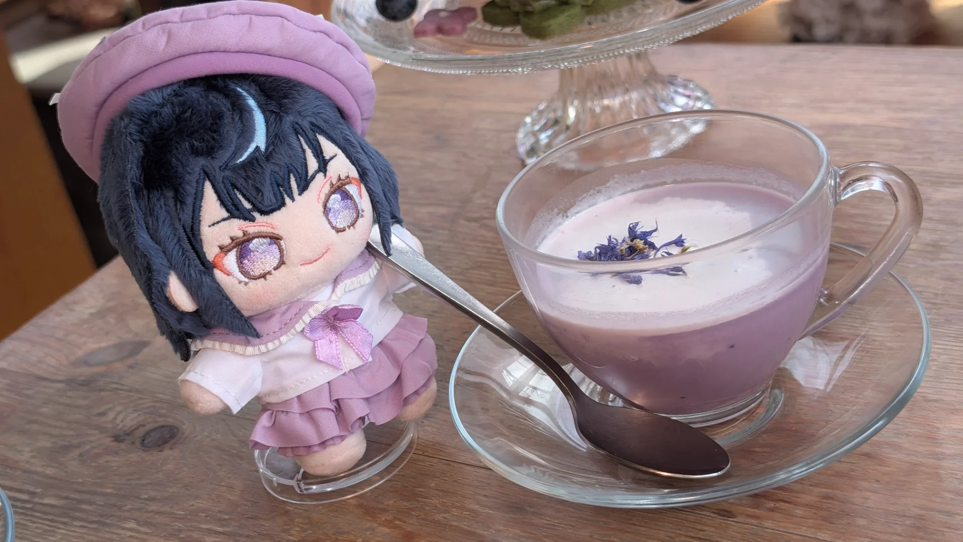 ラベンダー色のビシソワーズも美味