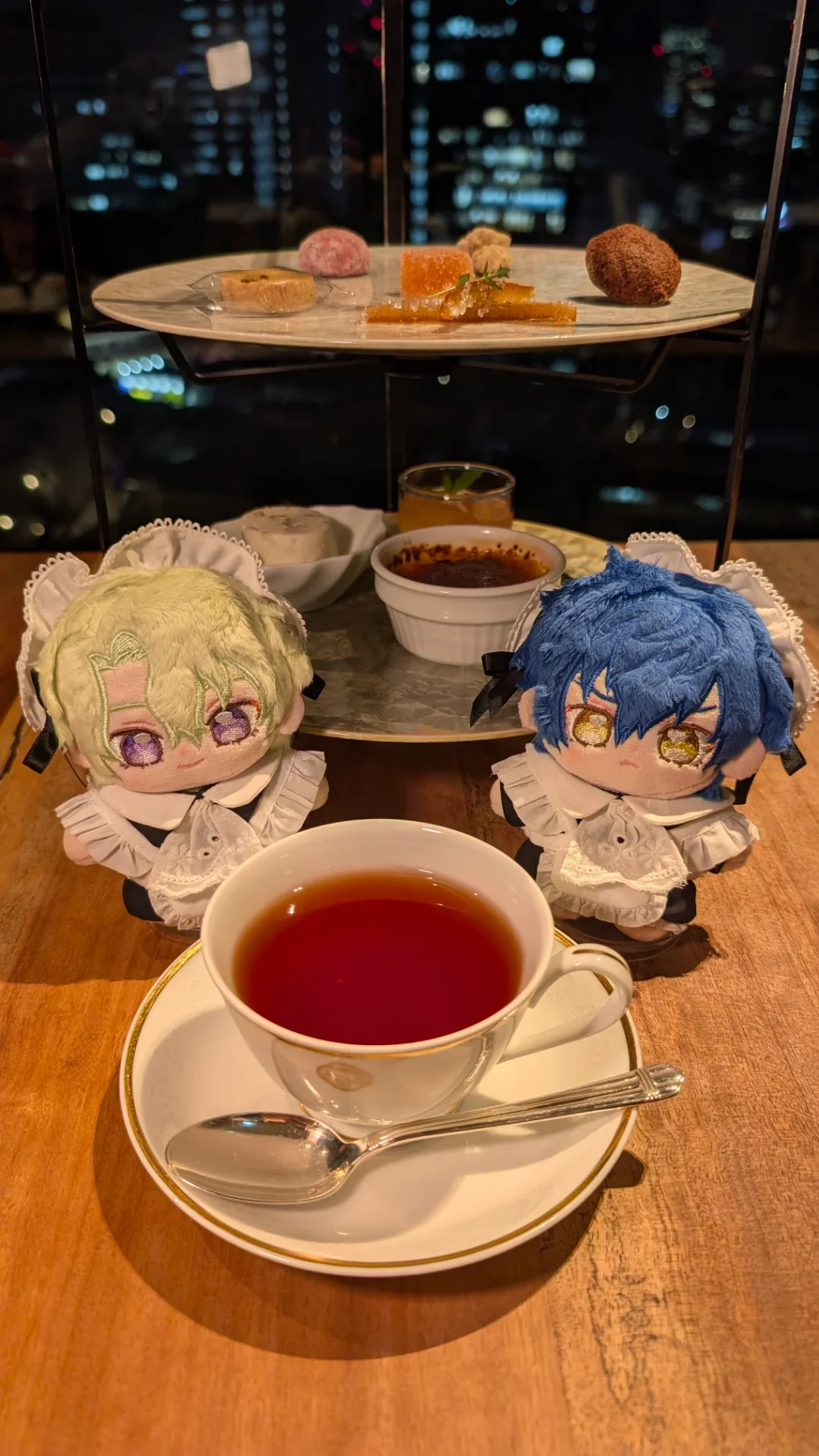 夜のティータイムの贅沢