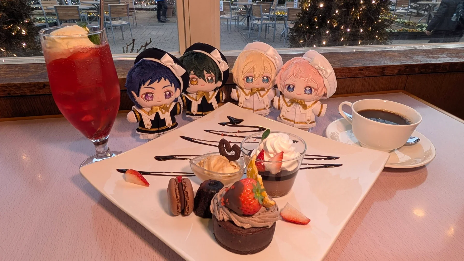 バレンタイン時期だったため、チョコレートプレート