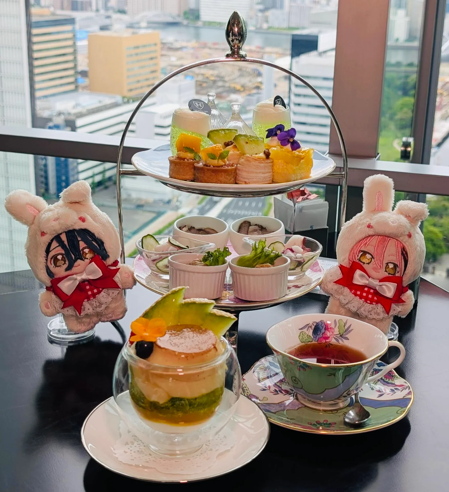 ぬいとスタンドがワンフレームで収まります