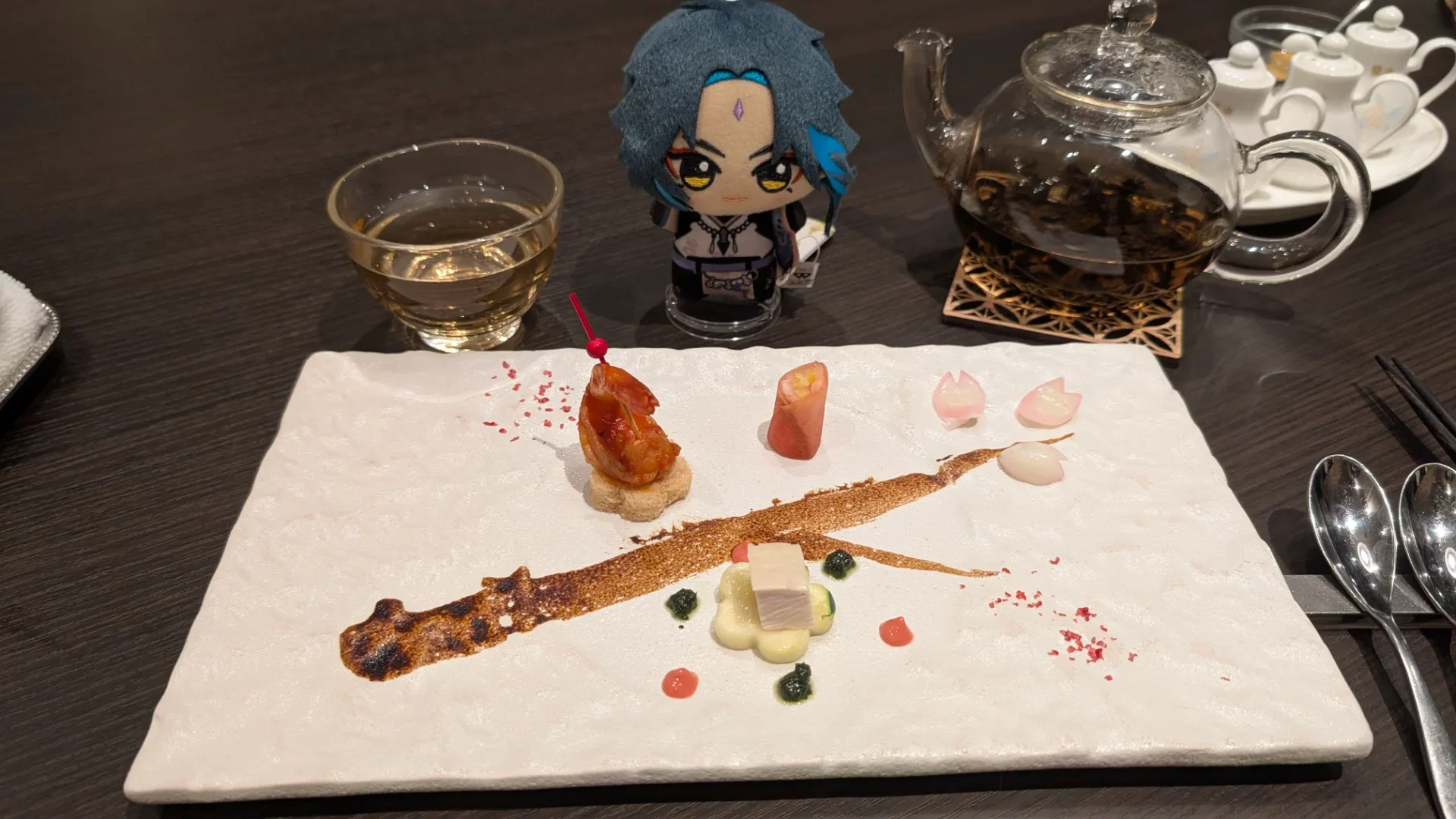 前菜と一緒に撮っても◎