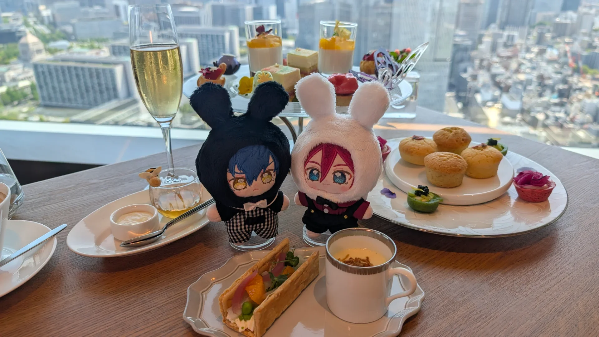 あくまでぬいを中心にとった構図